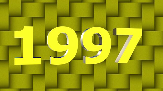 "1997  New Year Countdown Motion Graphic Animation in 4K"