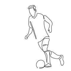 a professional football player drags the ball in a controlled manner