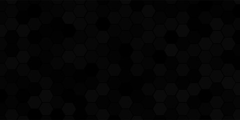 Abstract black texture background hexagon