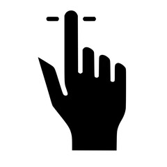 Obraz premium Hand Cursor Click Vector Icon