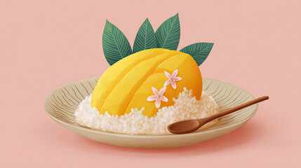 Thai mango sticky rice