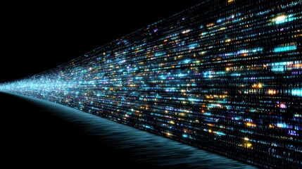 Abstract digital wall