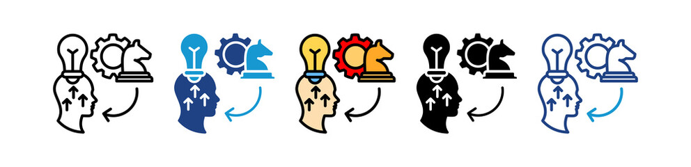 Strategic multiple icon