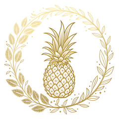vector illustration of a pineapple