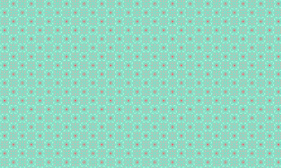 Decorative Batik Pattern with Floral and Geometric Symmetry