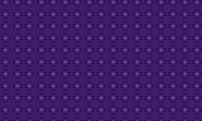 Decorative Batik Pattern with Floral and Geometric Symmetry