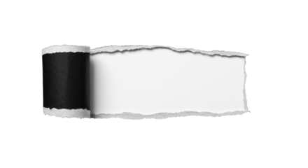 Matte black fine-grain paper expertly torn and peeled back, revealing a smooth transparent surface, overhead flat lay studio shot, high-contrast minimalist design concept