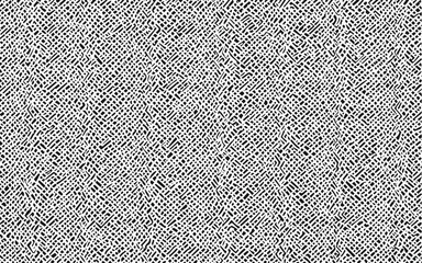 Black and White Distressed Crosshatch Grunge Texture Pattern, Herringbone Pattern Texture for Graphic Design, Abstract Black and White Stereogram Hidden Vector illustration on transparent background