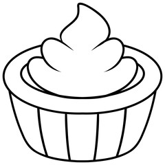 cupcake with cream