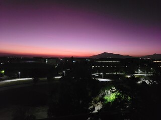 night view of the city