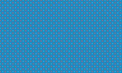 Minimalist Floral Batik Pattern with Circular Symmetry