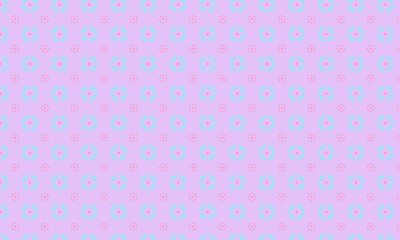 Minimalist Floral Batik Pattern with Circular Symmetry