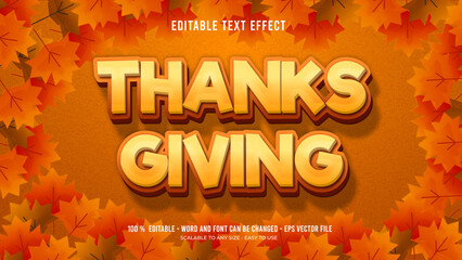 thanks giving editable text effect