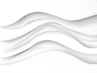 Obraz premium Abstract White Wave Layers Background Design