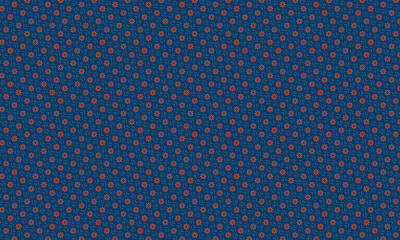 Seamless Traditional Batik Pattern with Floral Star Motifs