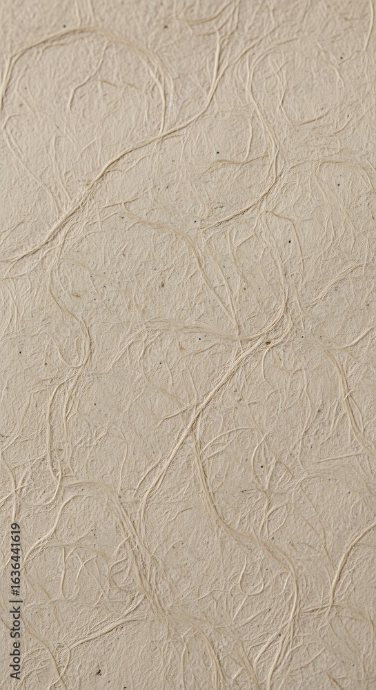 Poster light beige textured paper surface with intricate lines.