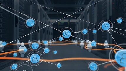 ai generated nft global digital social network connections server room - Powered by Adobe