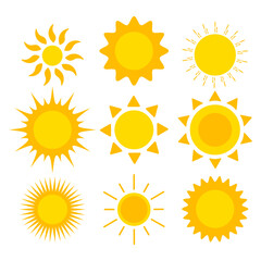 The Sun Element Set – Hand Drawn Celestial Vector Collection