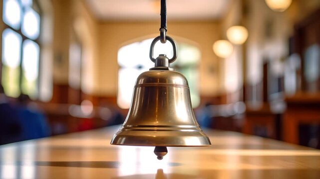 Golden bell in library
