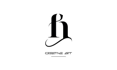 NF, FN, N, F abstract letters logo monogram