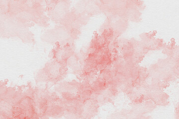 Pink soft watercolor abstract background. Hand-drawn stain artistic texture for poster, card, cover, banner, invitation.