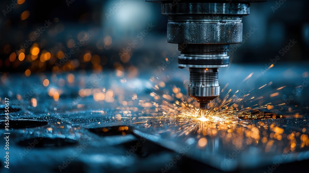 Poster technical process of cnc machining rocket components in aerospace