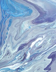 Fototapeta premium Abstract Classic Blue Marbled background, fluid paint art, wavy wallpaper, marbling texture, blue lines, artistic fashion backdrop, Pattern Abstract Wave Texture Ebru Effect Ombre Bright Gradient 