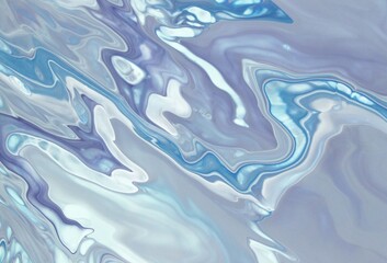 Abstract Classic Blue Marbled background, fluid paint art, wavy wallpaper, marbling texture, blue...