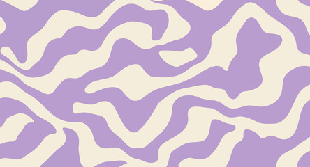 Fluid waves of soft lavender and creamy beige create a mesmerizing, smooth backdrop perfect for digital artistry and vintage-inspired graphic design projects