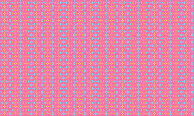 Colorful Geometric Batik Pattern with Symmetrical Motifs