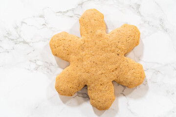 Step by step preparation of Amber Gingerbread Cookies from dough to delicious holiday treats