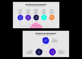 Watercolor Infographic Presentation