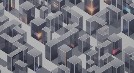 3D Glass Optical Sci-Fi Illusion