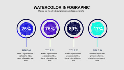 Watercolor Infographic Presentation