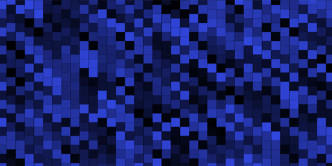 Mosaic vector background. Random pattern design Texture of geometric shapes, smooth squares. Digital network, cells. Building