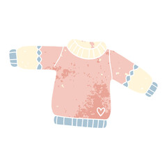 Cozy Sweater Autumn Fashion Vector