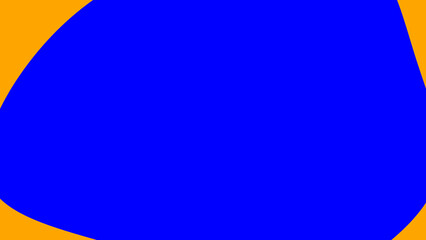 Vibrant abstract design featuring bold blue and orange shapes creating a dynamic and modern visual composition.