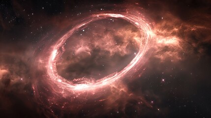 Glowing Protoplanetary Disk with Organic Molecules, Constellation Patterns in Celestial Phenomena Imagery