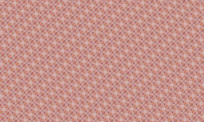 Colorful Geometric Batik Pattern with Symmetrical Motifs