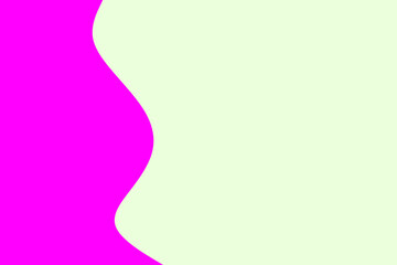 Abstract background with a vibrant pink and pale green wave pattern, ideal for presentations or digital designs.