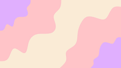 Soft pastel colored wavy organic shapes create a gentle and soothing abstract background pattern.