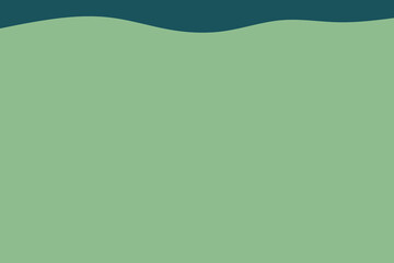 Abstract flowing waves of deep teal and muted sage green create a serene and modern background design.