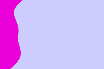Abstract flowing wave shape in vibrant pink and soft lilac colors creating a modern and clean background design.
