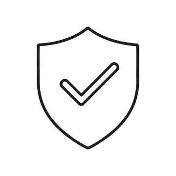 recommend clip art: Shield with Check Mark Icon for Security and Protection Line Art Illustration
                    
                    