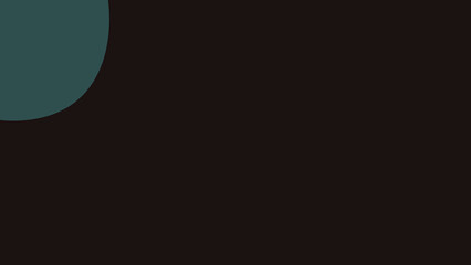A minimalist abstract background featuring a dark teal circular element partially visible against a deep brown solid color backdrop, perfect for modern design projects.