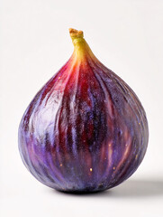 Whole fig fruit isolated on white background, photograph
