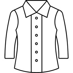 Formal Shirt Front Outline Design