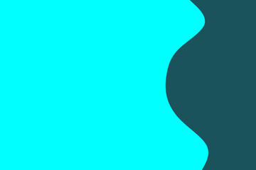 A vibrant turquoise and deep teal abstract background featuring a smooth, undulating organic curve, perfect for modern design projects.