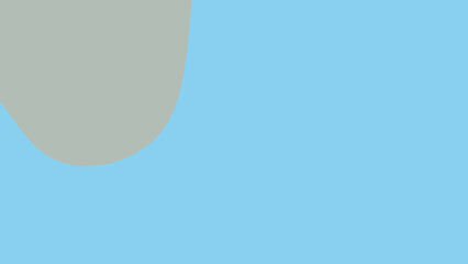 A minimalist abstract design featuring a smooth, light grey curved shape against a serene, soft blue background, creating a calm and modern aesthetic.