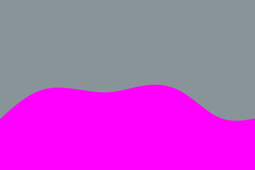 A vibrant magenta wave gracefully undulates across a neutral grey background, creating a modern and abstract visual that evokes fluidity and dynamic motion.